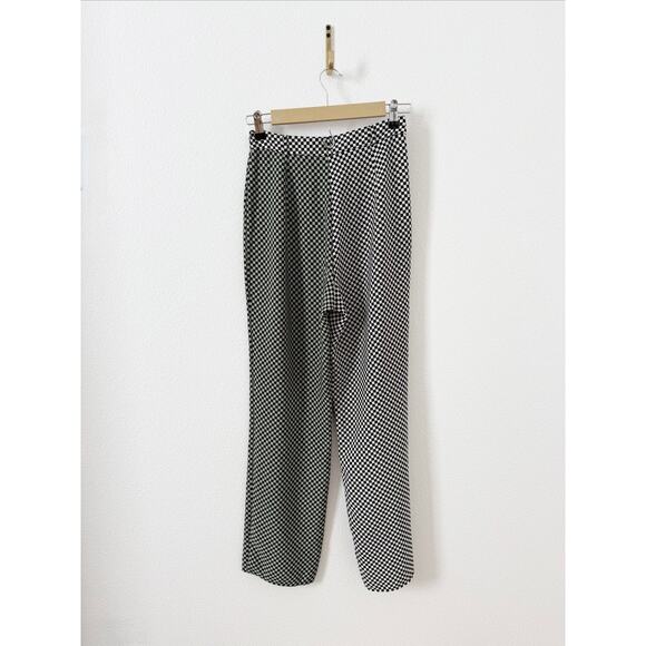 Lisa Says Gah Dane Two-Toned Checkered Trouser Pants XS - Picture 5 of 9